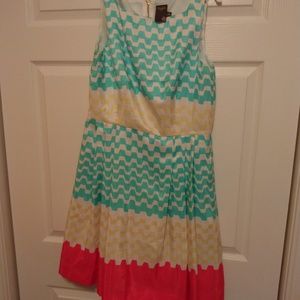 Multiple color dress: Spring time Dress!  Size 10